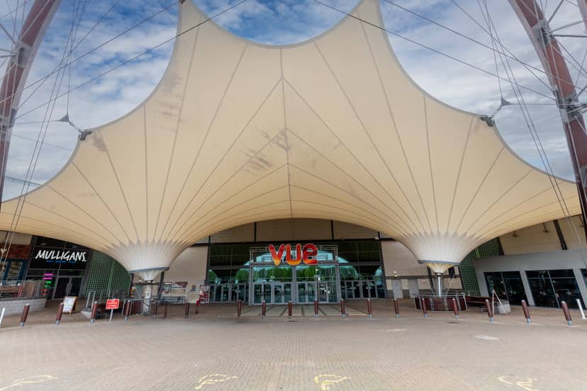 Vue Bristol Cribbs Causeway cinema entrance for corporate event registration and brand activations.