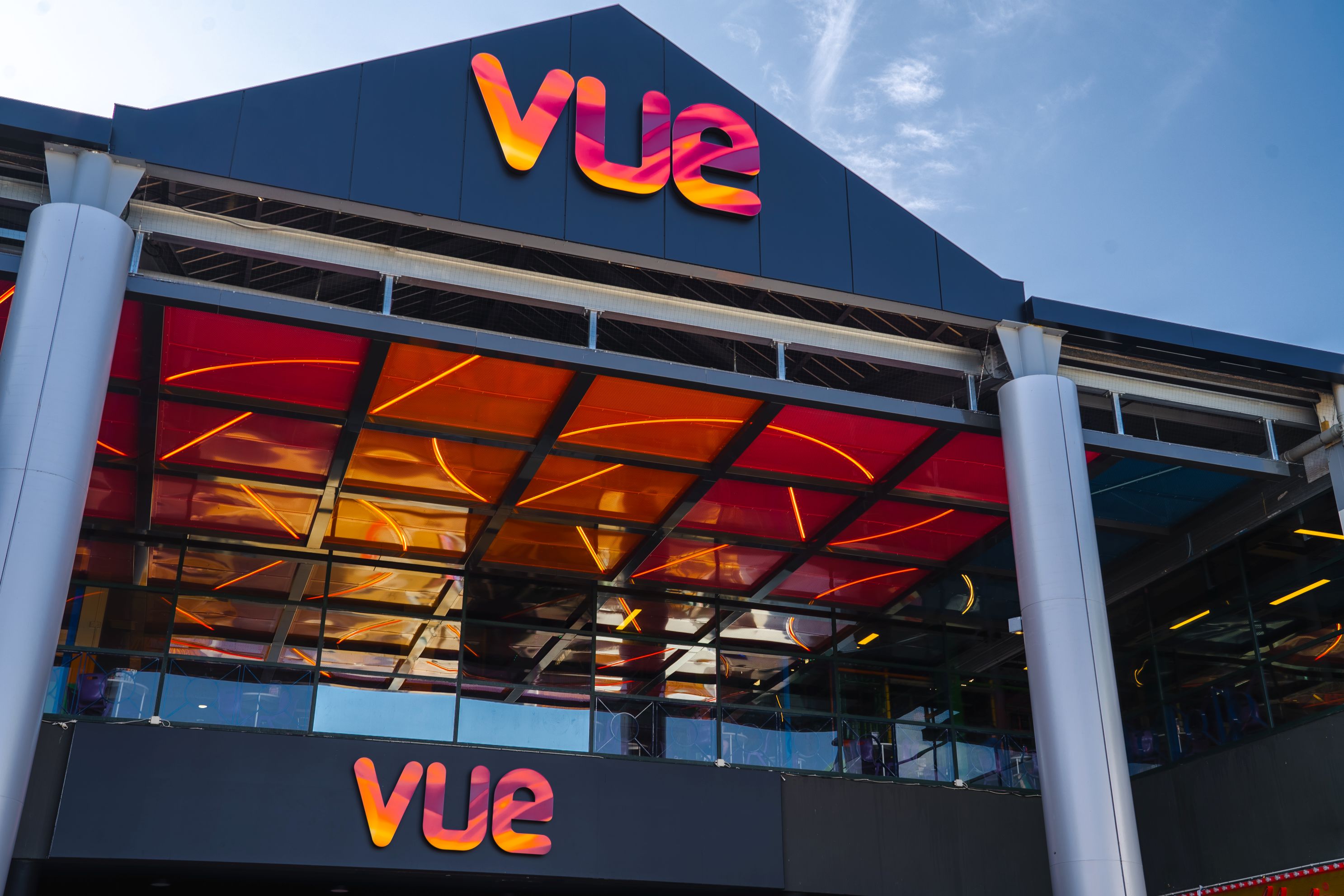 Modern cinema auditorium at Vue Poole for corporate screenings and product launches.