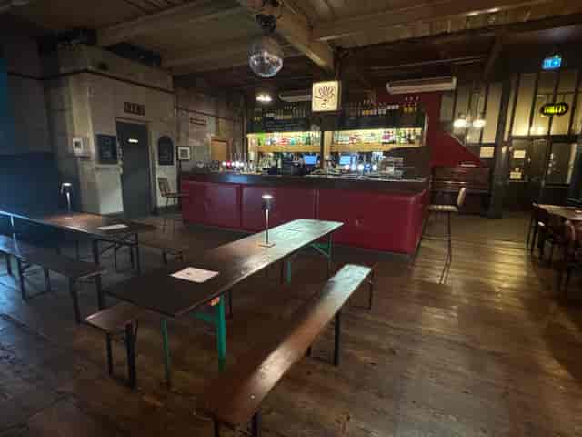Ground Floor Bar at Farrs Dalston: Industrial event space for networking and team-building.