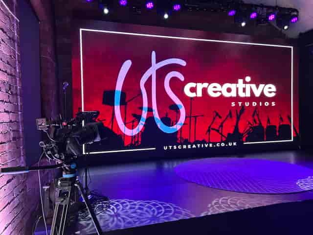 UTS Creative Studios LED wall for professional virtual and hybrid event production.