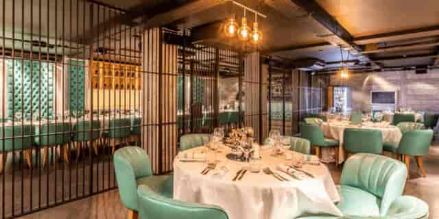 The Bullion Room at Riva Blu Liverpool: semi-private dining for executive dinners and networking.