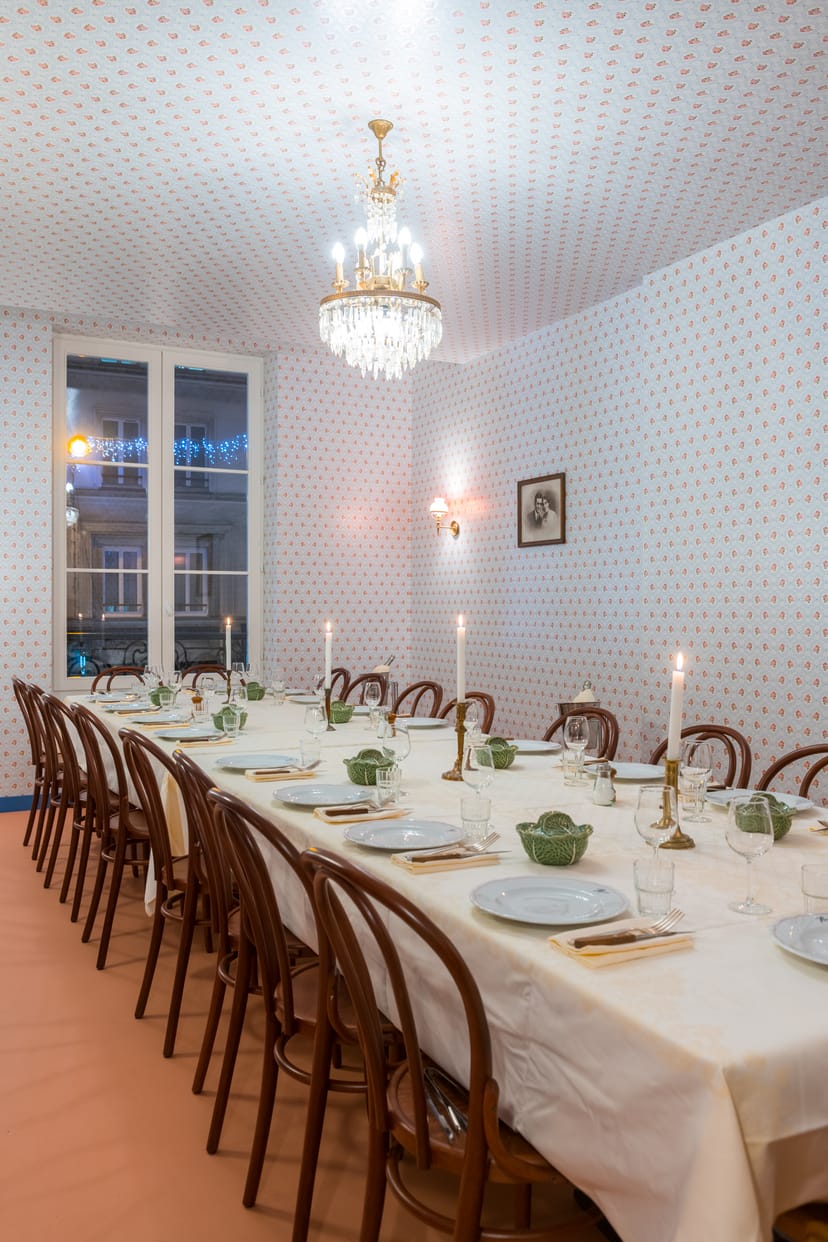 Elegant private dining at Salon Marie-Lou, Brasserie Rosie for boutique boardroom events.