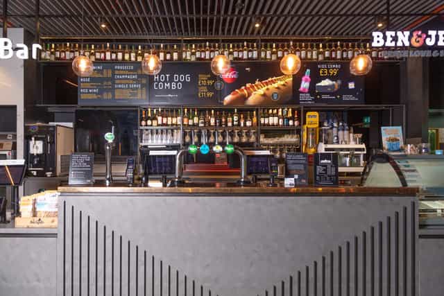Vue Bristol cinema concession stand for event networking and refreshment breaks.