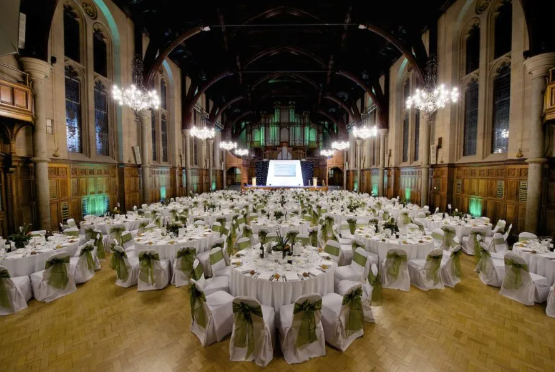 Elegant event space in University Place, The University of Manchester for galas and conferences. - Banner
