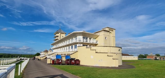 Empress Suite Towcester Racecourse outdoor event venue requiring maintenance.
