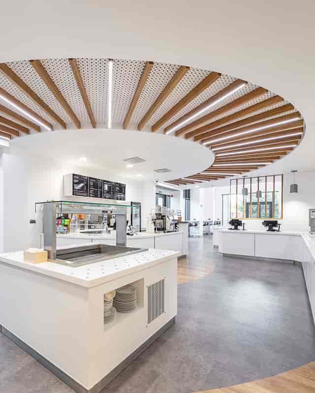 Modern Kent Science Park breakout space for corporate conferences and catering events.