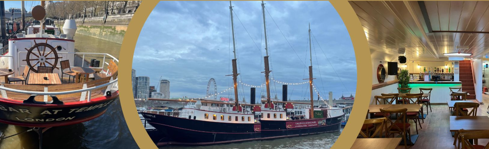 Historic ship venue with elegant design, perfect for cocktail receptions or intimate dinners.