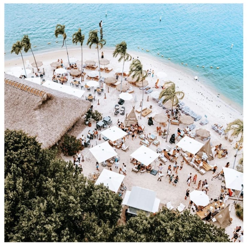 Beach lounge at Joia Beach Miami, ideal for beachside corporate events and experiential receptions.