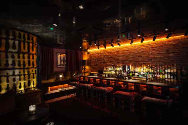 Sleek bar at The Hippodrome Casino, perfect for networking events and cocktail receptions.