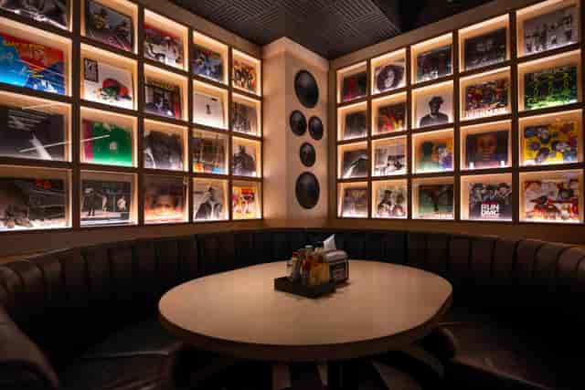 Black Tap venue buyout: private booth for VIP dinners and music networking events.