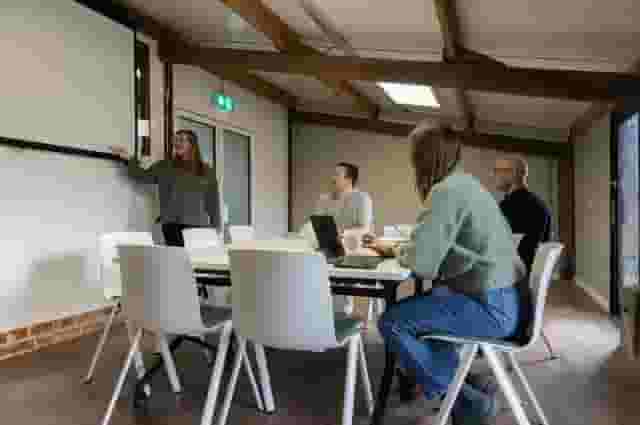 Indoor meeting rooms
