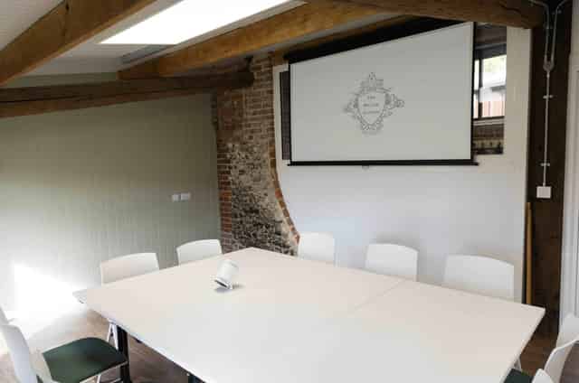 Indoor meeting rooms