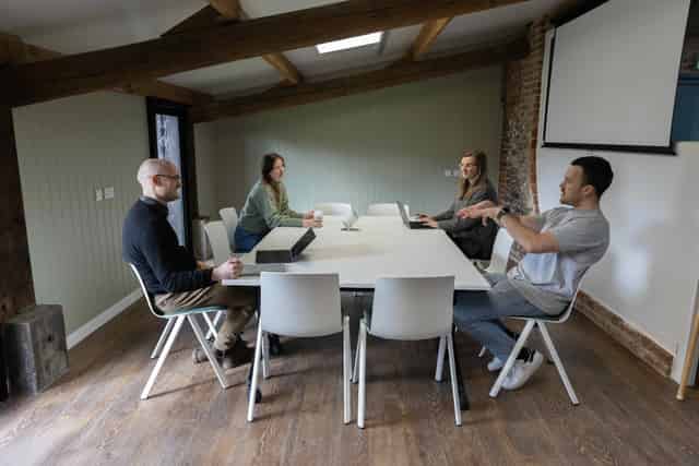 Indoor meeting rooms