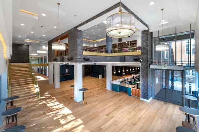Watford Colosseum main auditorium with mezzanine, ideal for corporate events and networking.