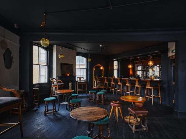 Live Room at The Old Blue Last, mood lighting, private networking event and social venue.