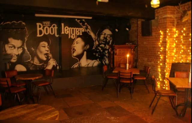 Bootlegger Bars Leeds venue hire: small-group stage space for immersive networking events.