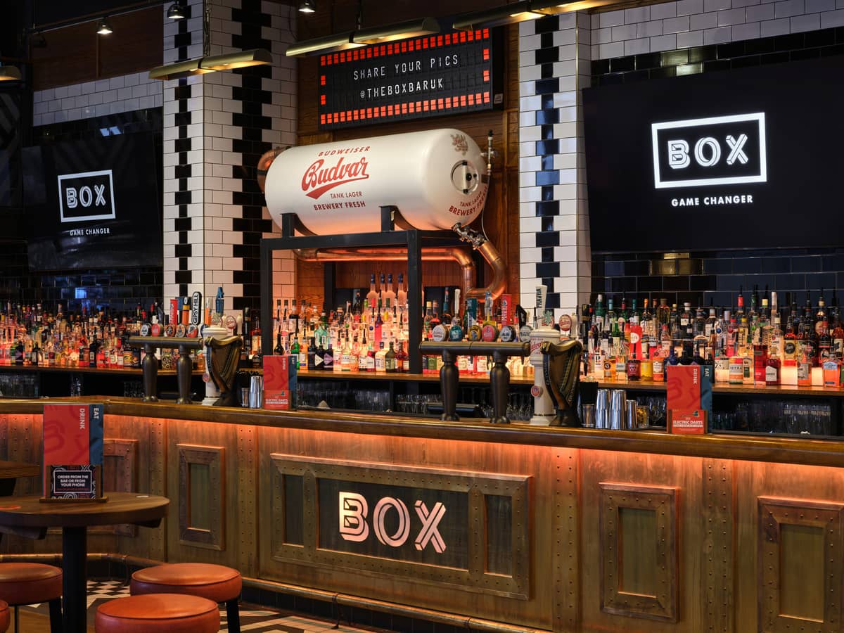 BOX Piccadilly sports bar with big screens, London