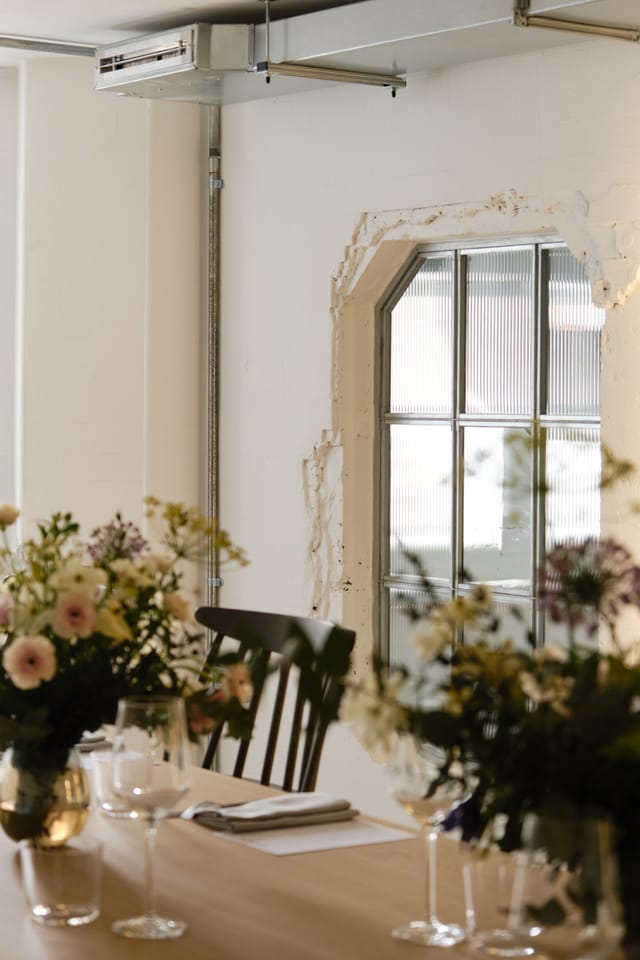 George Room in Shoreditch Arts Club: elegant event space with soft lighting for gatherings.