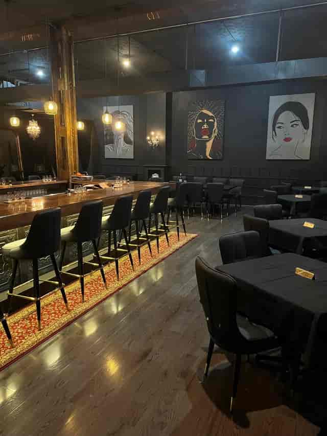 Elegant event space in The Rock Steakhouse, ideal for corporate gatherings or parties.