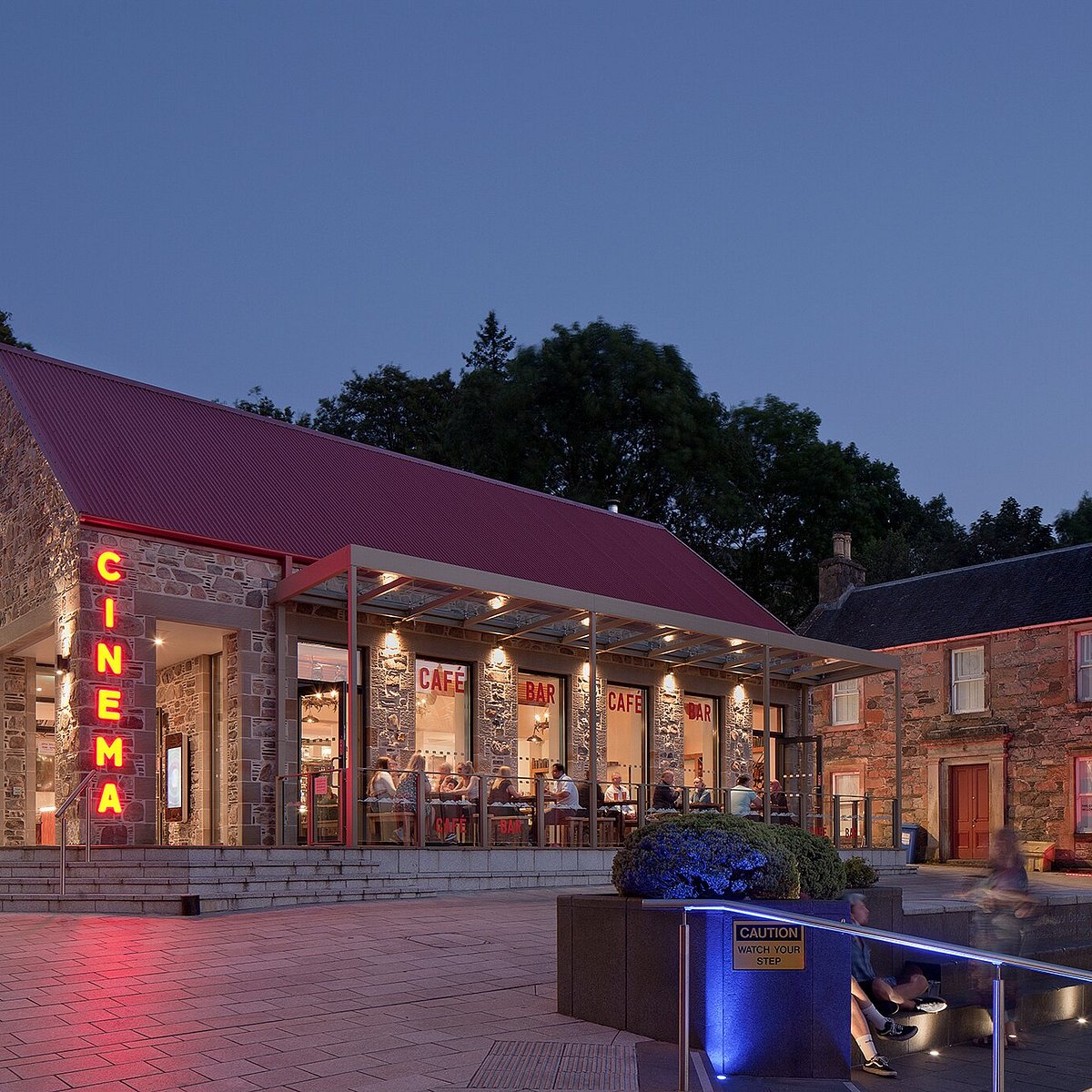 Charming Highland Cinema Restaurant & Bar for cozy gatherings and private events.