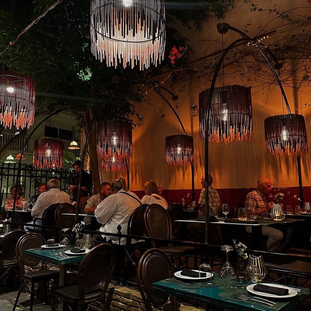 Inviting dining venue at 2 Mazi Restaurant, ideal for intimate gatherings and upscale events.