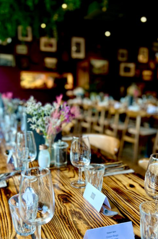 Elegant dining setup at Harbour House Bristol for intimate events and gatherings. - Banner