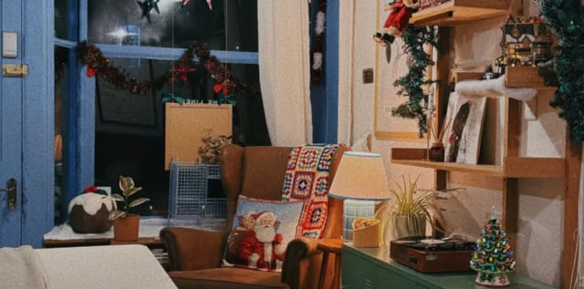 Velvet Elvis cozy breakout space with warm lighting for holiday events and winter retreats.