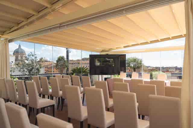 Crystal Room boardroom at The Hive with city views for corporate meetings and workshops.