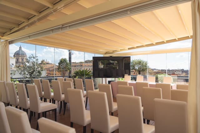 Crystal Room boardroom at The Hive with city views for corporate meetings and workshops.
