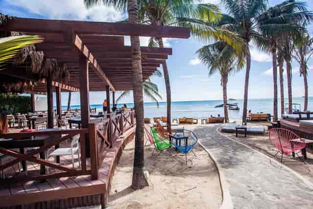 Exclusive Blue Parrot beachfront venue for corporate retreats and networking events.