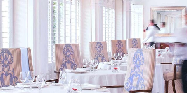 Ocean views from restaurant
