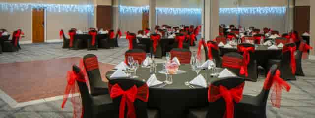 Elegant banquet setup in Coalport Suite, perfect for weddings and corporate events.