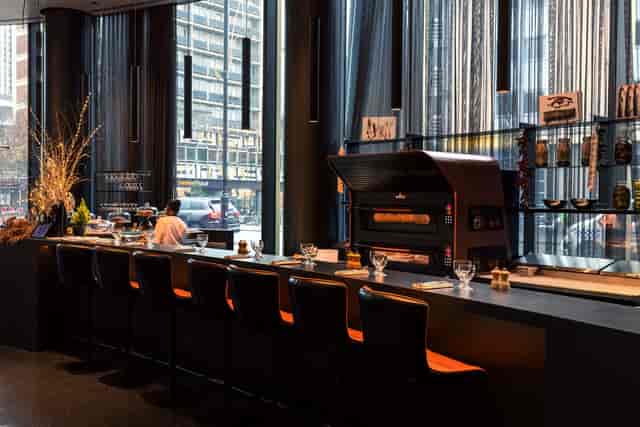 The Brush Restaurant at art'otel London Hoxton, modern venue for networking events.