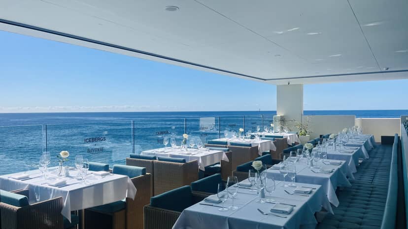 Pacific Dining Room at Bondi Icebergs, oceanfront venue for upscale corporate events and dinners.