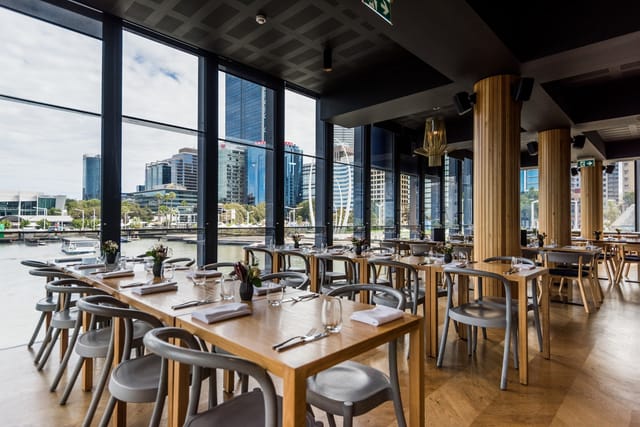 Henry's Rooftop Bar waterfront venue for upscale corporate luncheons and networking events.