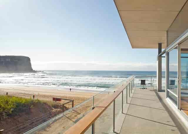 Avalon Beach SLSC club room, premium oceanfront terrace for executive retreats and networking.