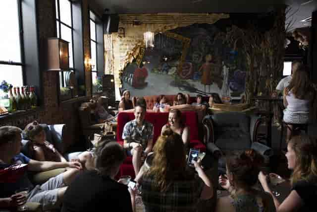 Lower Level Bar lounge, intimate breakout space for creative networking events.