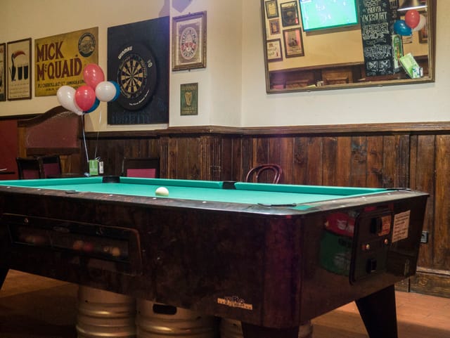 Flaherty's Irish Pub private area for networking and team-building events.