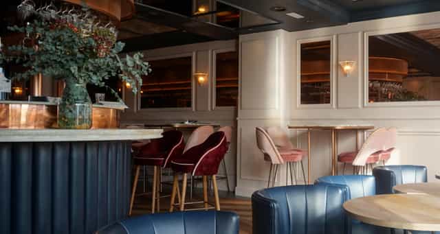 Stylish reserved tables at WILD ROVER for upscale gatherings and intimate events