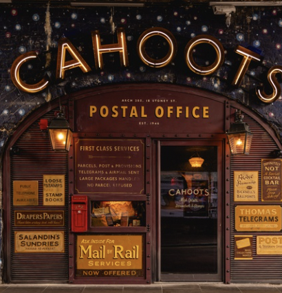 Vintage venue hire in Cahoots Postal Office for events and gatherings.