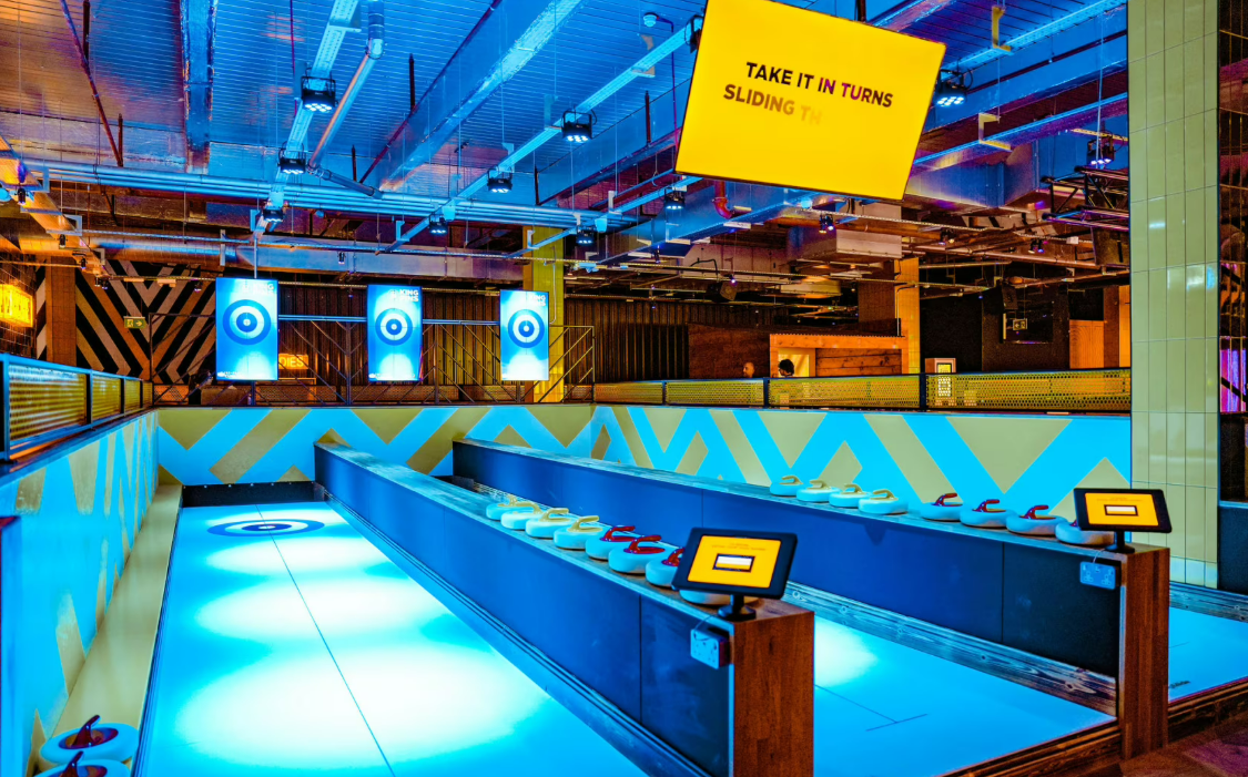 Vibrant event space at King Pins Silverburn, ideal for team-building and networking. - Banner