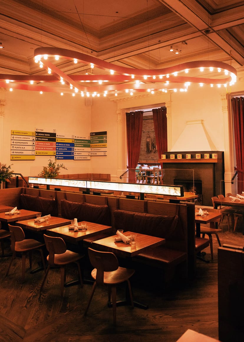Atrium in Terroni: cozy event space with fireplace for intimate gatherings and meetings