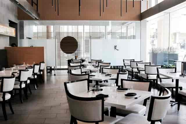 Modern dining space at Miku Toronto, perfect for corporate events and private celebrations.