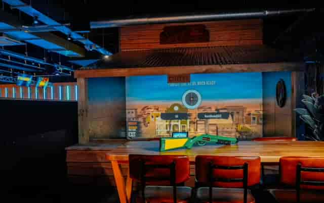 Vibrant event space at King Pins, Glasgow for team-building and networking activities.