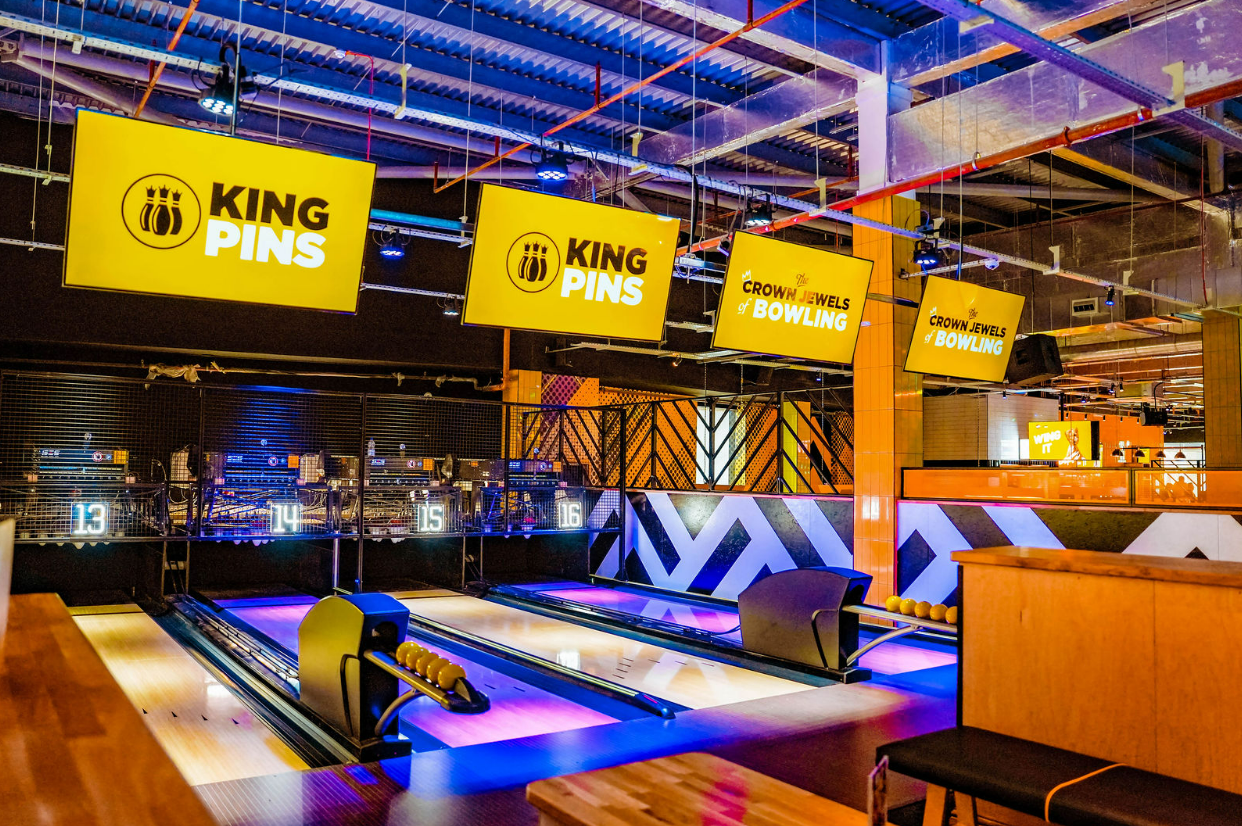 Vibrant bowling venue in Glasgow for corporate events and team-building activities.