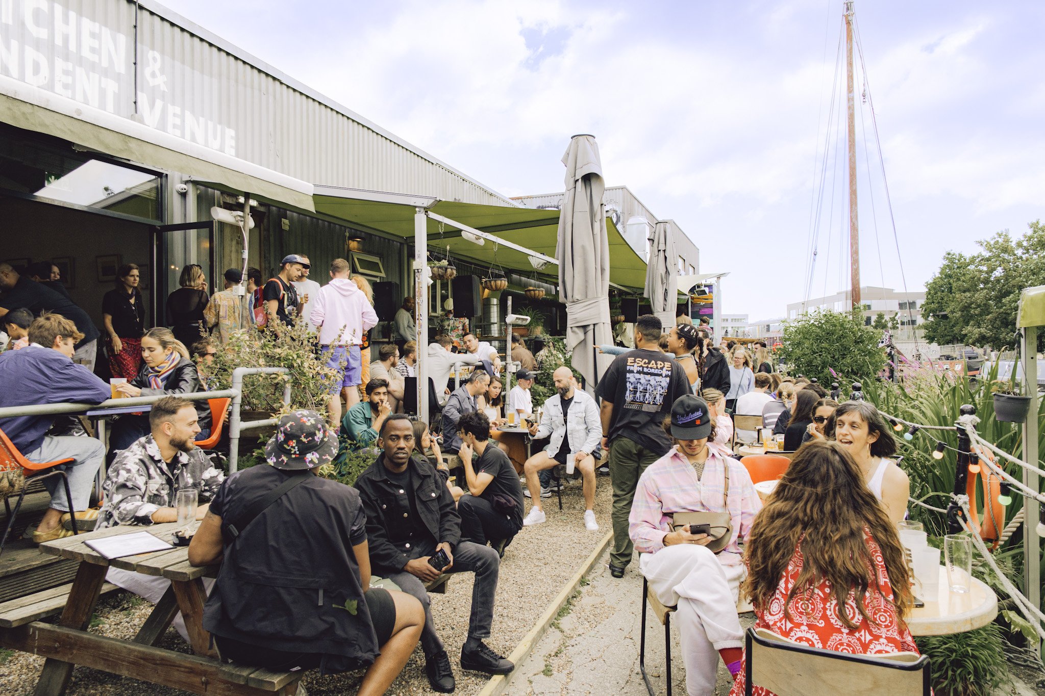Main Space at Grow: open-air venue for networking and team-building events.