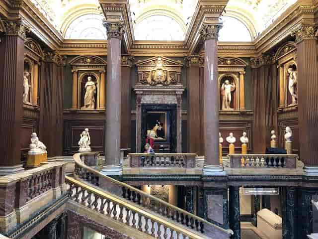 Neoclassical galleries at The Fitzwilliam Museum for luxury receptions and VIP events.