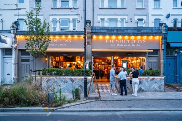 Whippet Inn Garden: inviting outdoor venue for casual meetings and networking events.