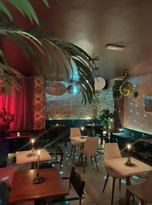 Stylish intimate venue hire with colorful decor for cocktail receptions and celebrations.