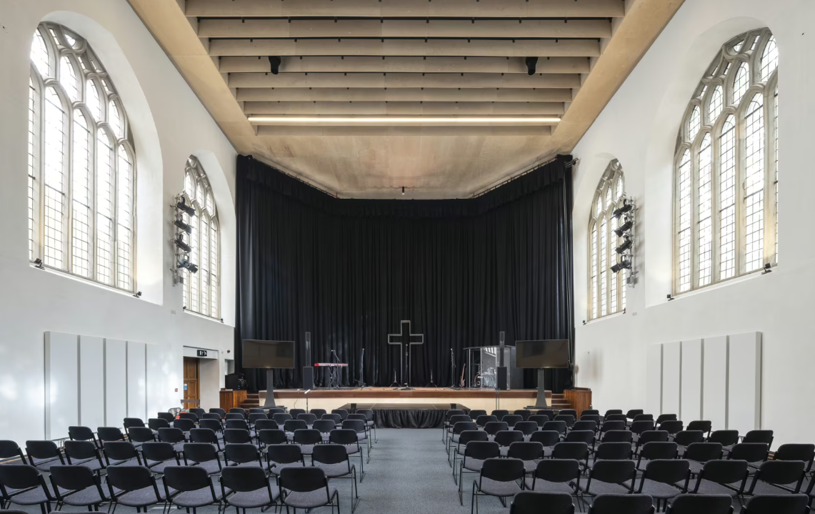 St Nicholas Bristol Nave auditorium with flexible seating for conferences and events. - Banner